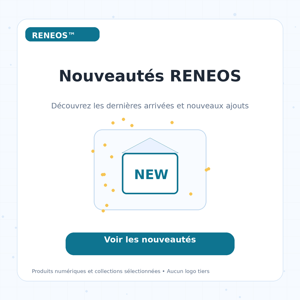 Aperçu de collection Nouveautés RENEOS