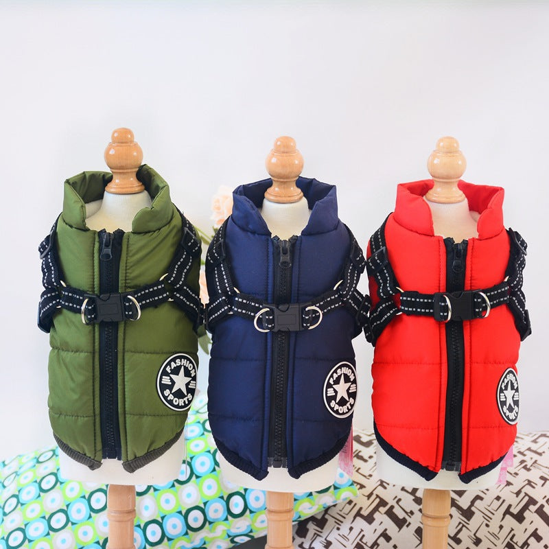 Waterproof Winter Dog Coat with Built-in Harness | RENEOS™