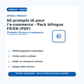Aperçu visuel 60 prompts IA e-commerce RENEOS