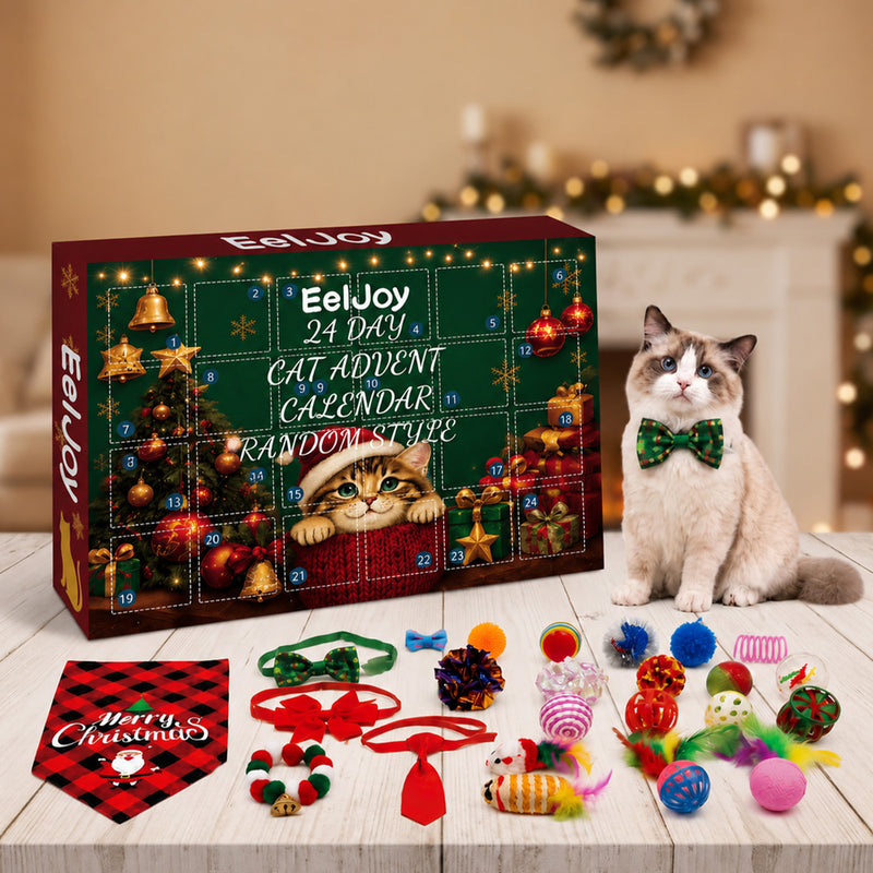 24-Day Cat Christmas Advent Calendar — Toy Surprise Set | RENEOS™