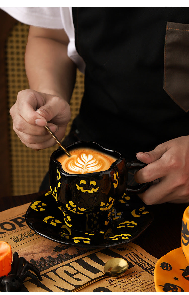 Halloween Ceramic Mug — Pumpkin, Bat & Ghost Designs | RENEOS™