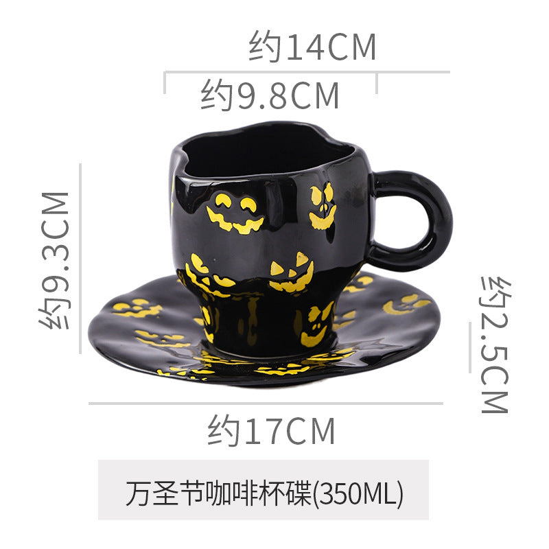 Halloween Ceramic Mug — Pumpkin, Bat & Ghost Designs | RENEOS™