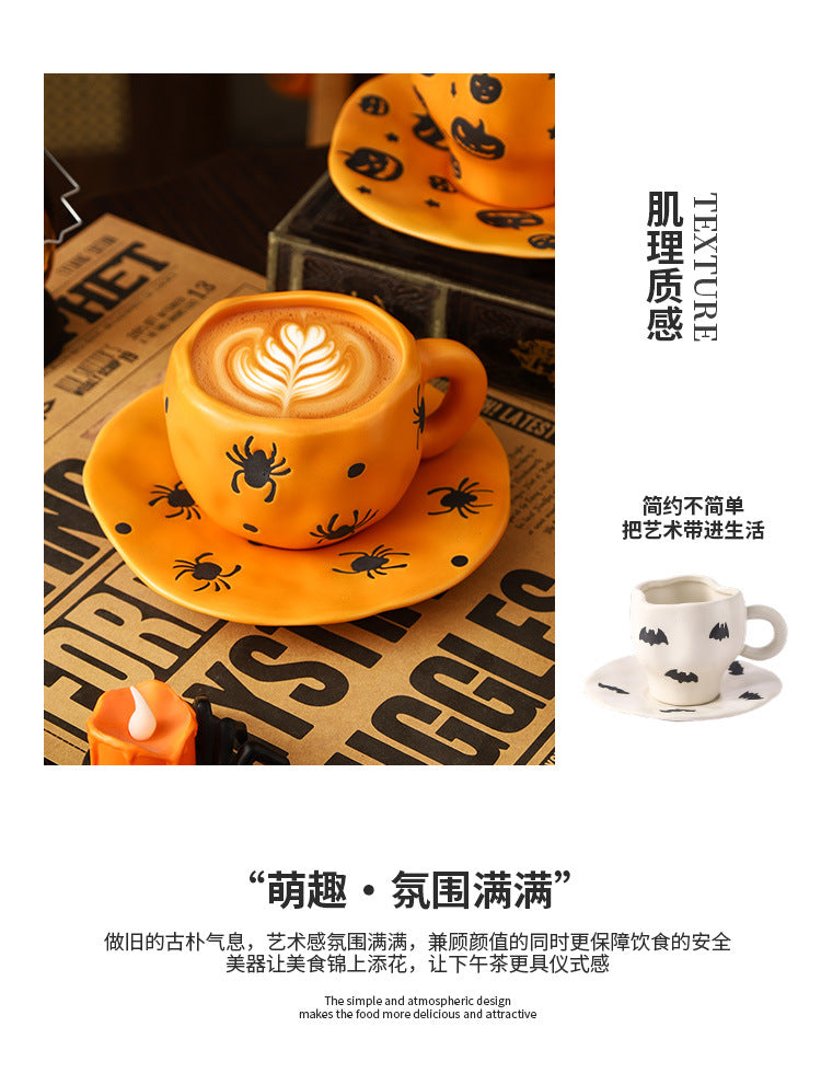 Halloween Ceramic Mug — Pumpkin, Bat & Ghost Designs | RENEOS™