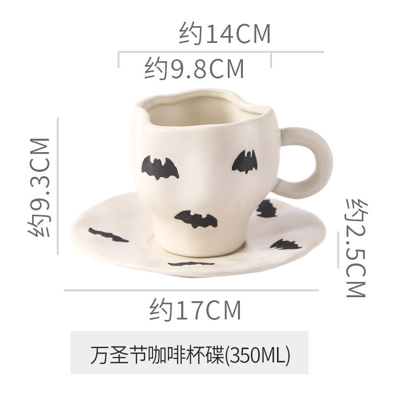 Halloween Ceramic Mug — Pumpkin, Bat & Ghost Designs | RENEOS™