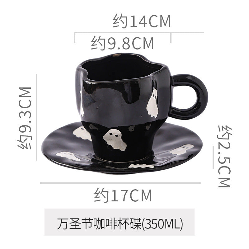 Halloween Ceramic Mug — Pumpkin, Bat & Ghost Designs | RENEOS™