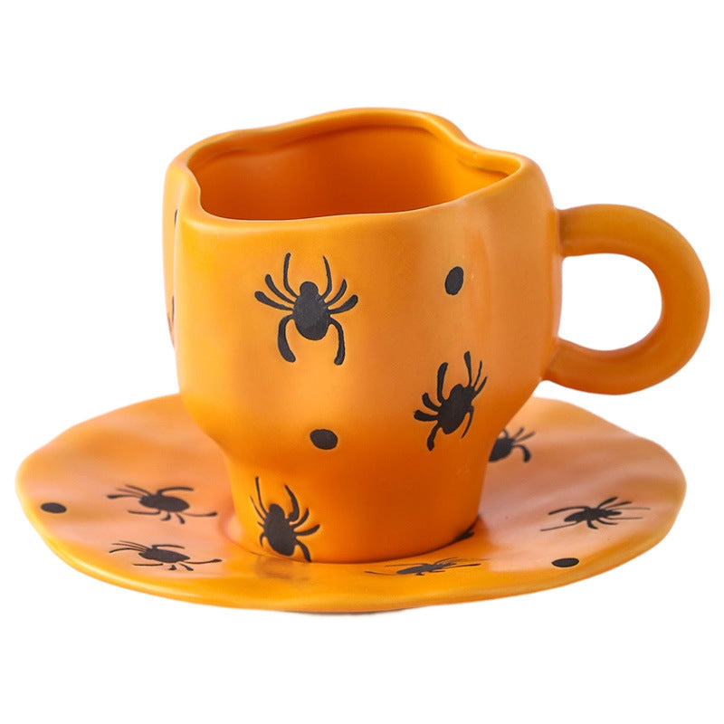 Tasse en céramique Halloween — Citrouille, chauve-souris & fantôme | RENEOS™