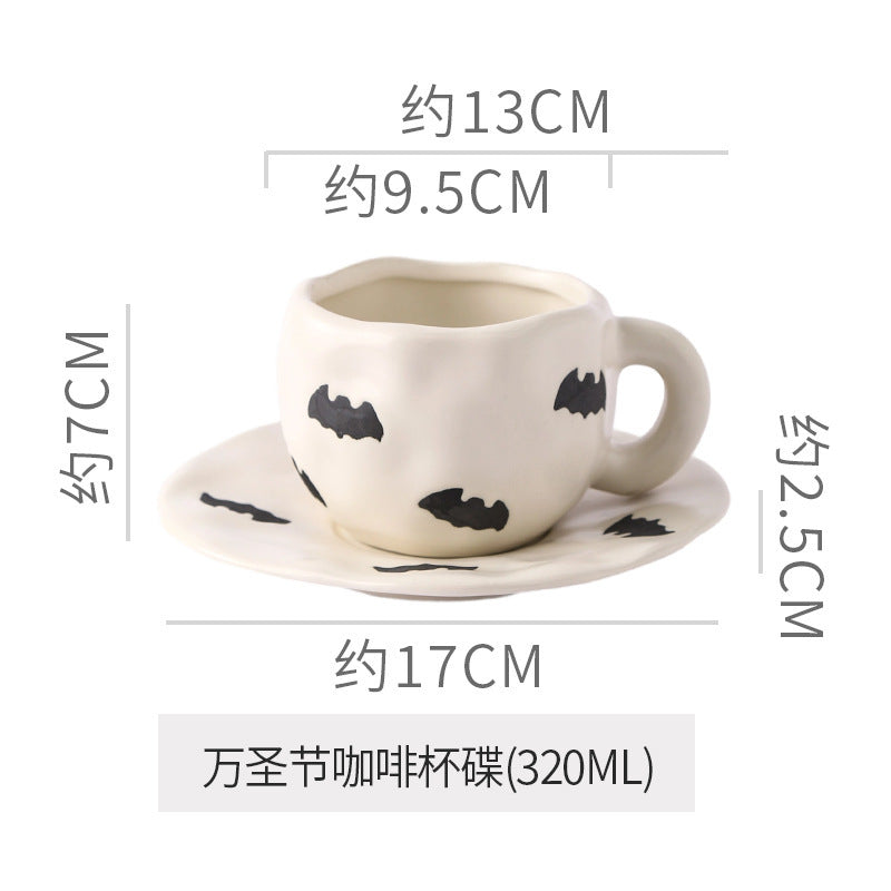 Halloween Ceramic Mug — Pumpkin, Bat & Ghost Designs | RENEOS™
