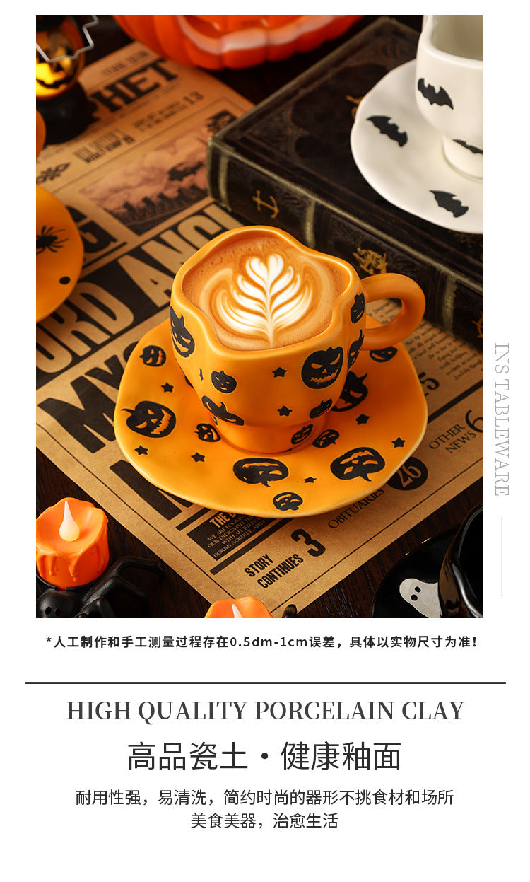 Halloween Ceramic Mug — Pumpkin, Bat & Ghost Designs | RENEOS™