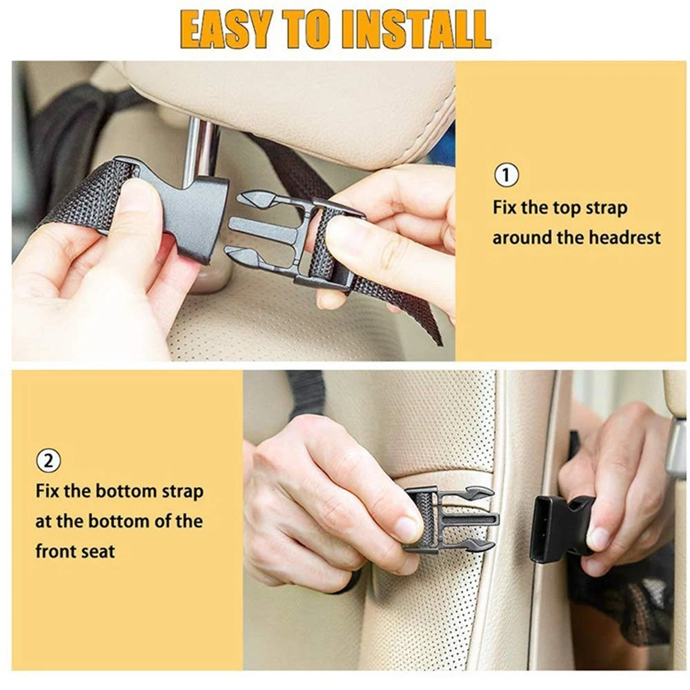 Car Back Seat Organizer — Storage with Tablet Holder