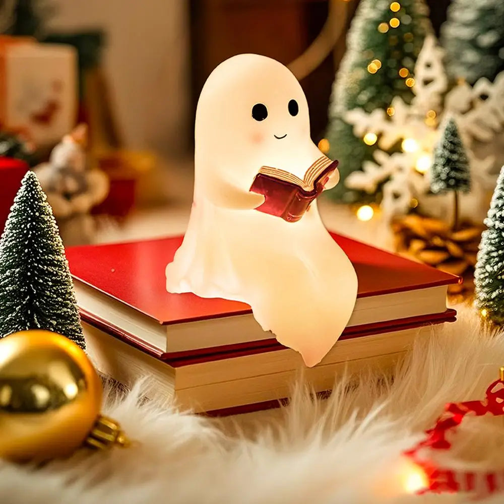 Reading Ghost LED Night Light — Halloween Decor | RENEOS™