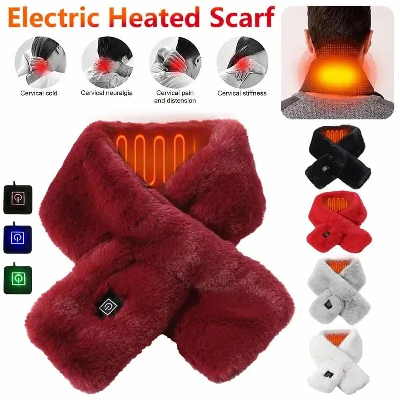 USB Heated Neck Scarf — 3 Heat Levels Neck Warmer | RENEOS™