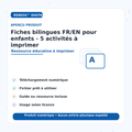 Aperçu visuel Fiches bilingues enfants RENEOS