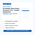 Aperçu visuel Printable Meal Planner RENEOS