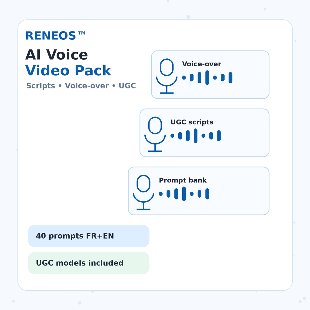 RENEOS AI Voice Video Pack cover image