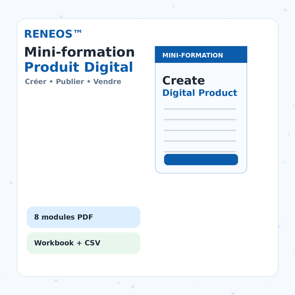 RENEOS Mini-formation digital product cover image