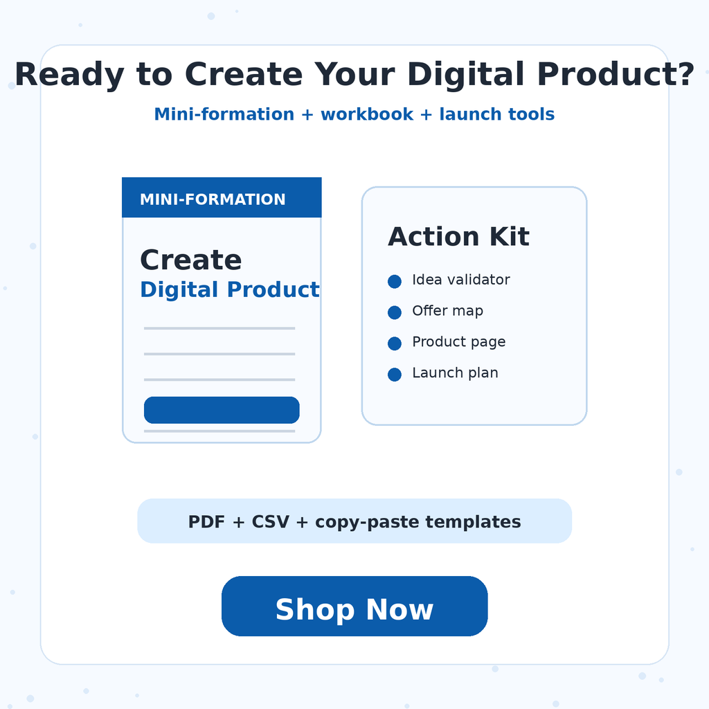 Shop now call to action for RENEOS Mini-formation digital product
