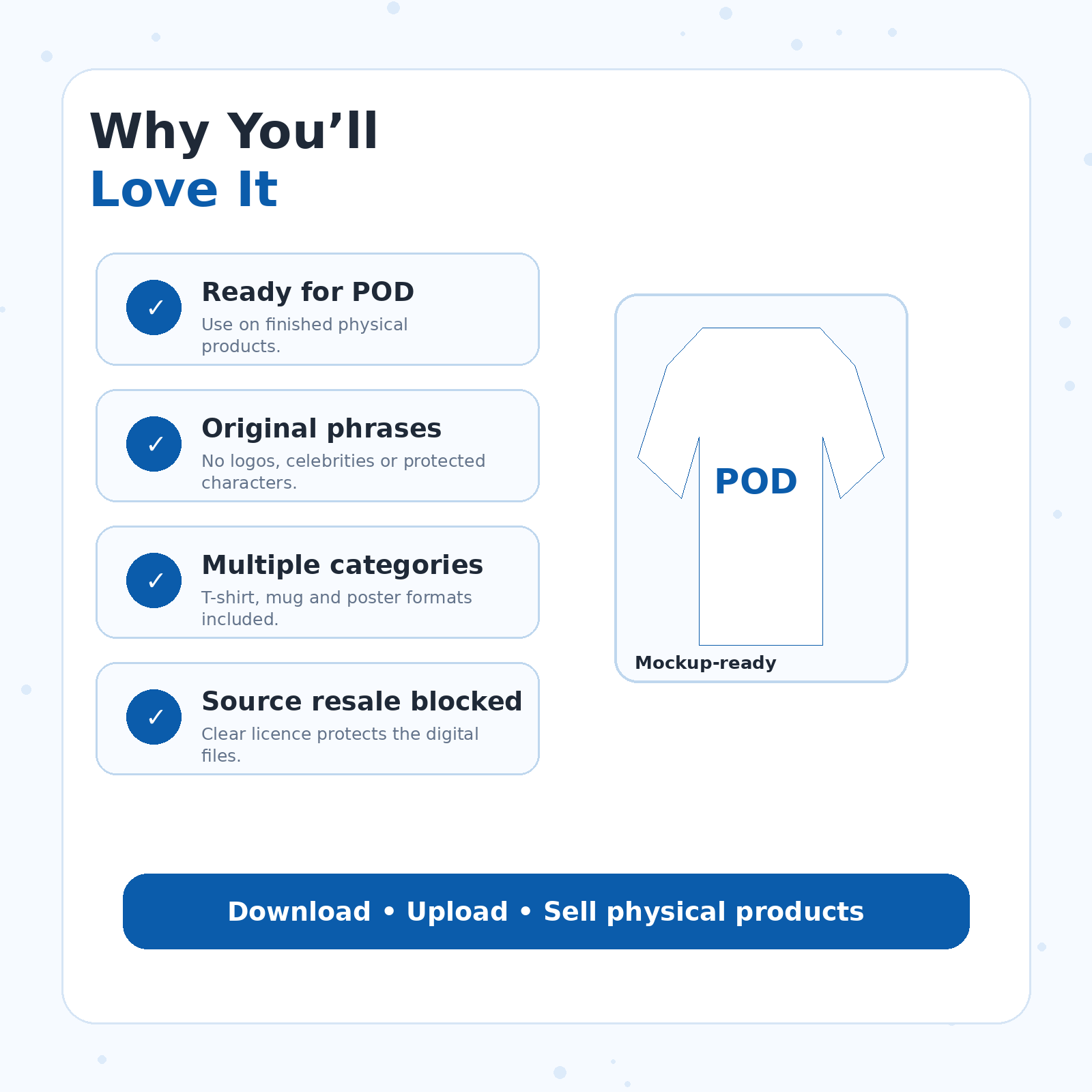 Benefits of the RENEOS POD Design Pack for print on demand products