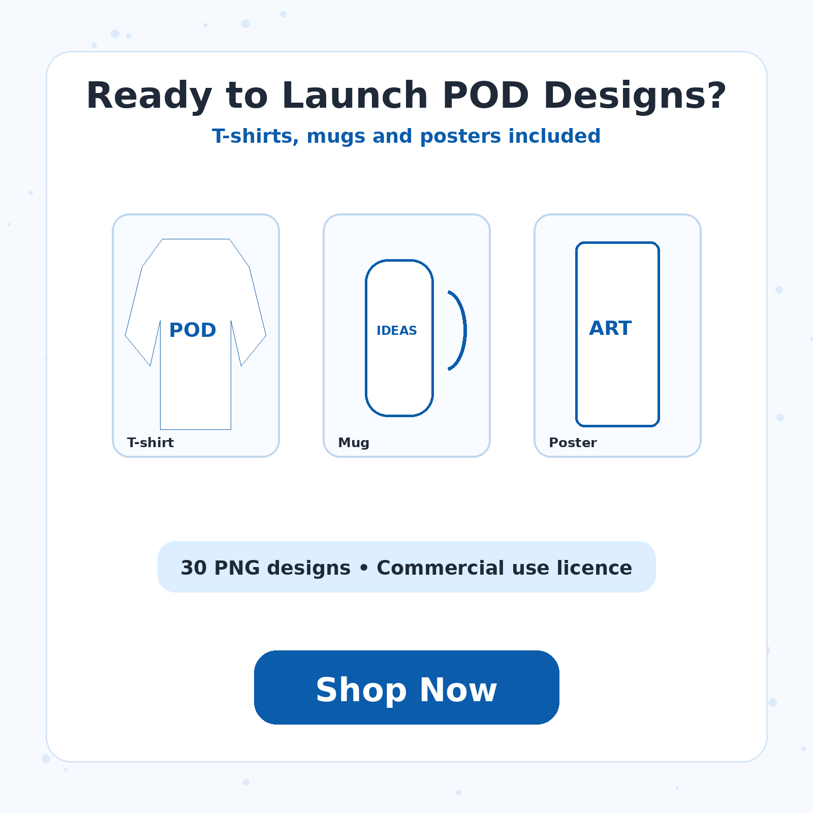 Shop now call to action for RENEOS POD Design Pack