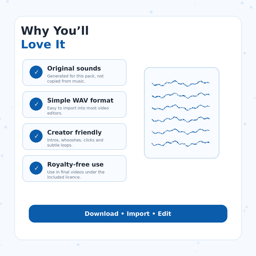 Benefits of the RENEOS Royalty-Free Audio Pack for video creators