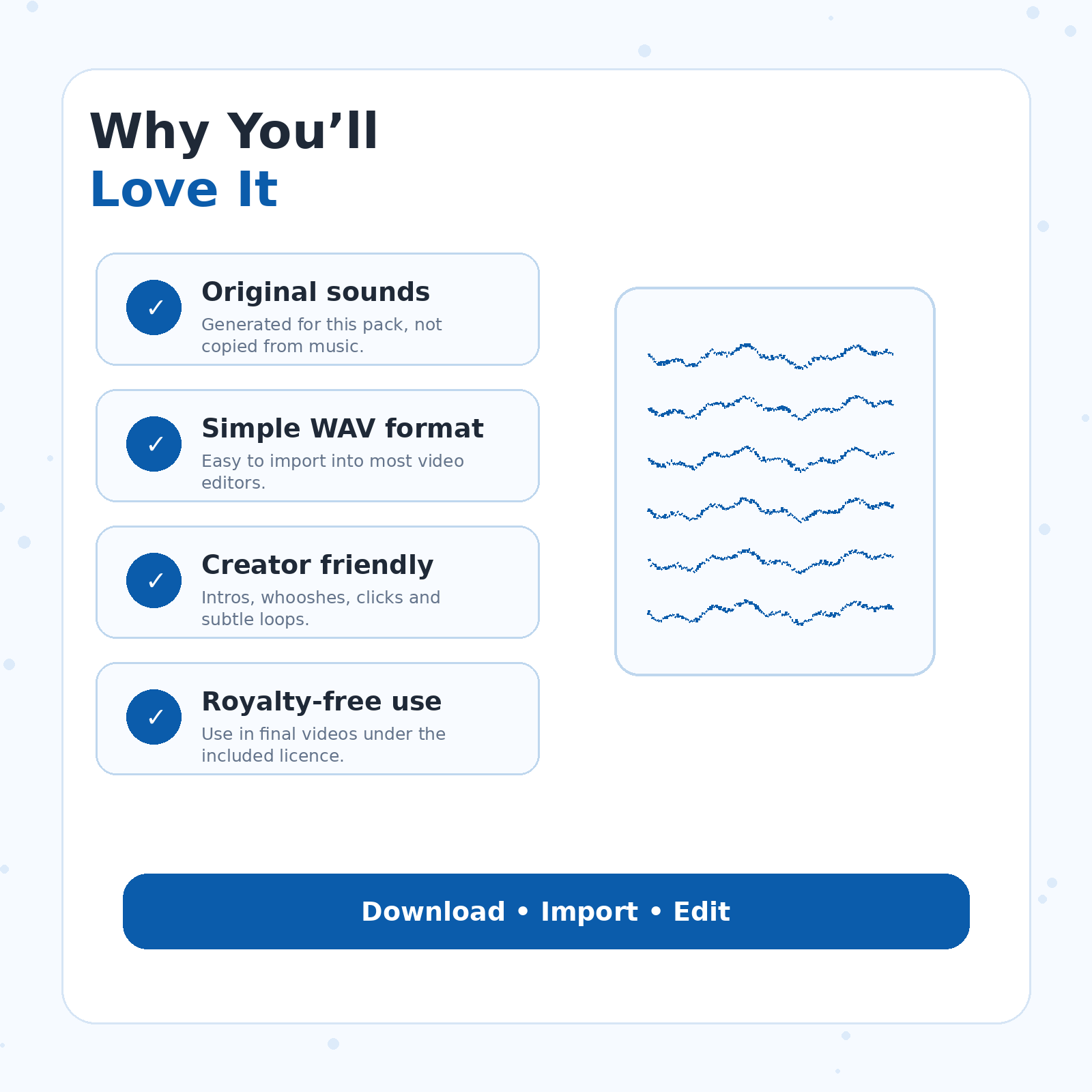 Benefits of the RENEOS Royalty-Free Audio Pack for video creators