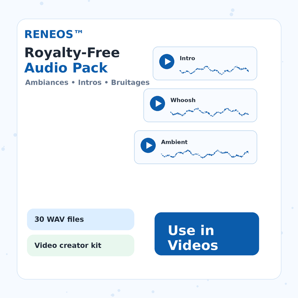 RENEOS Royalty-Free Audio Pack cover image