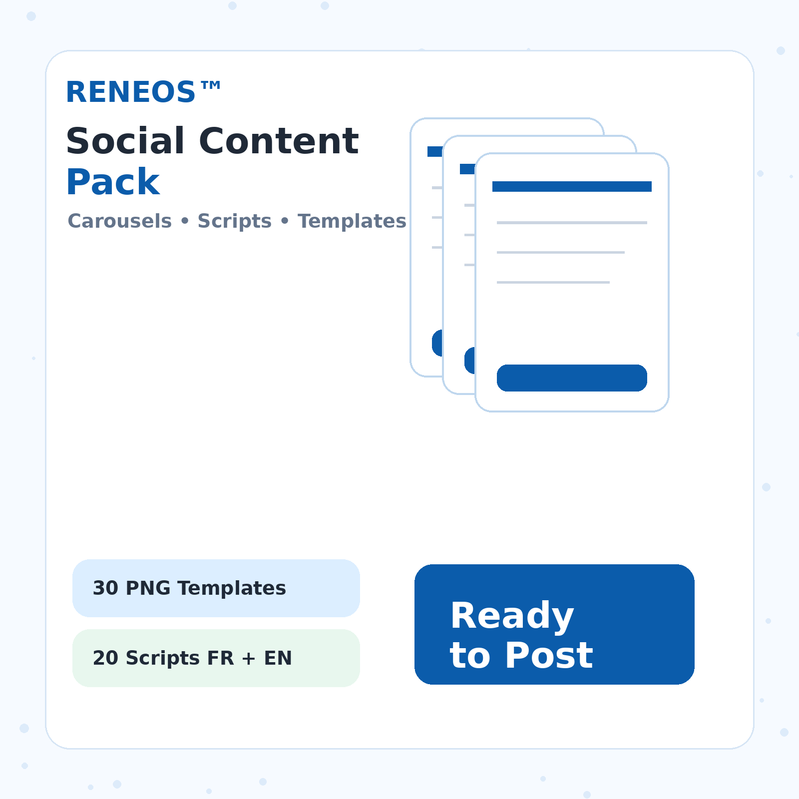 RENEOS Social Content Pack cover image