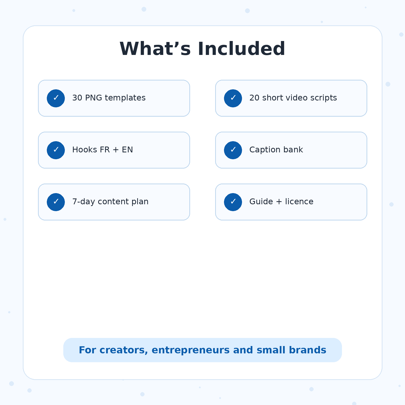 What is included in the RENEOS Social Content Pack