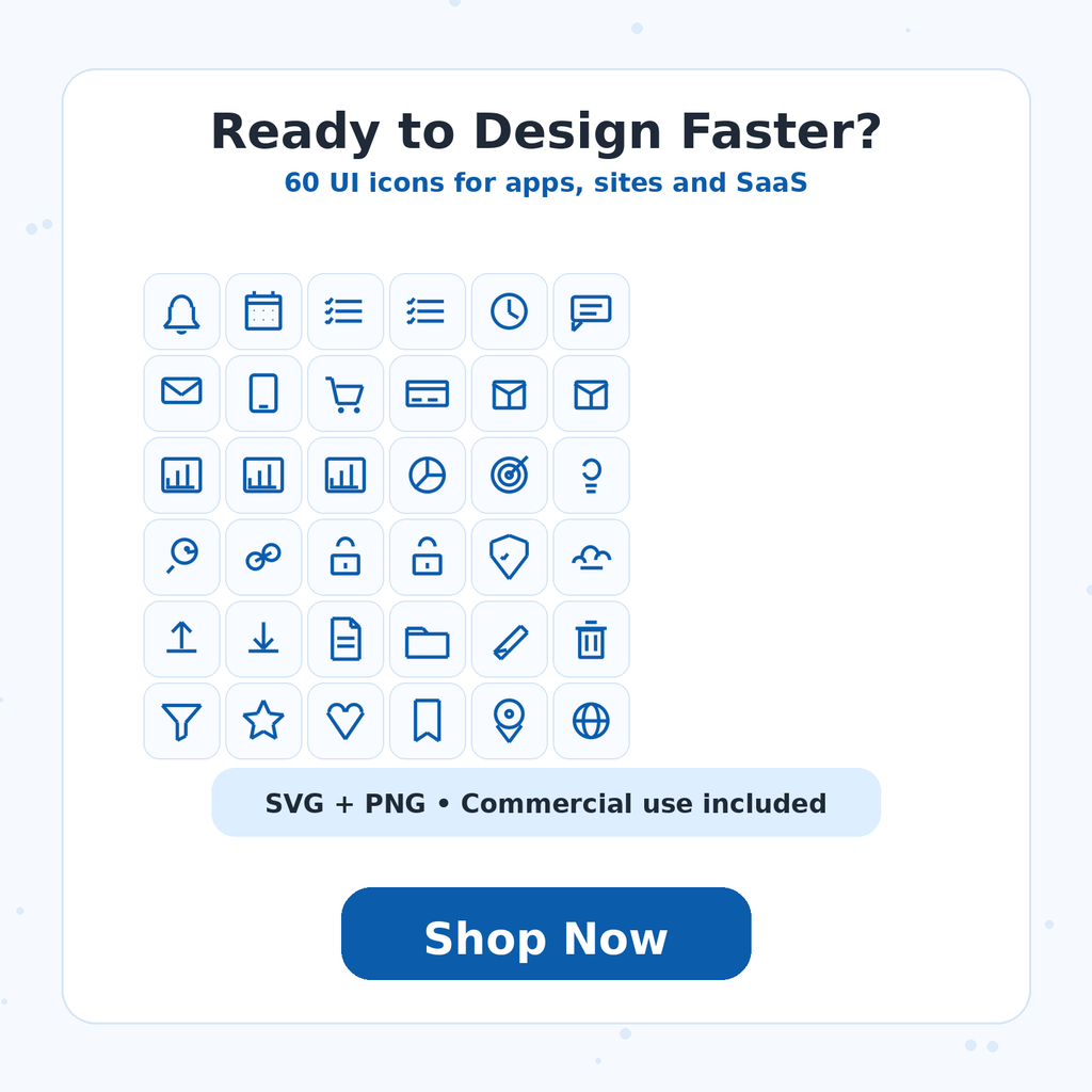 Shop now call to action for RENEOS UI Icon Pack
