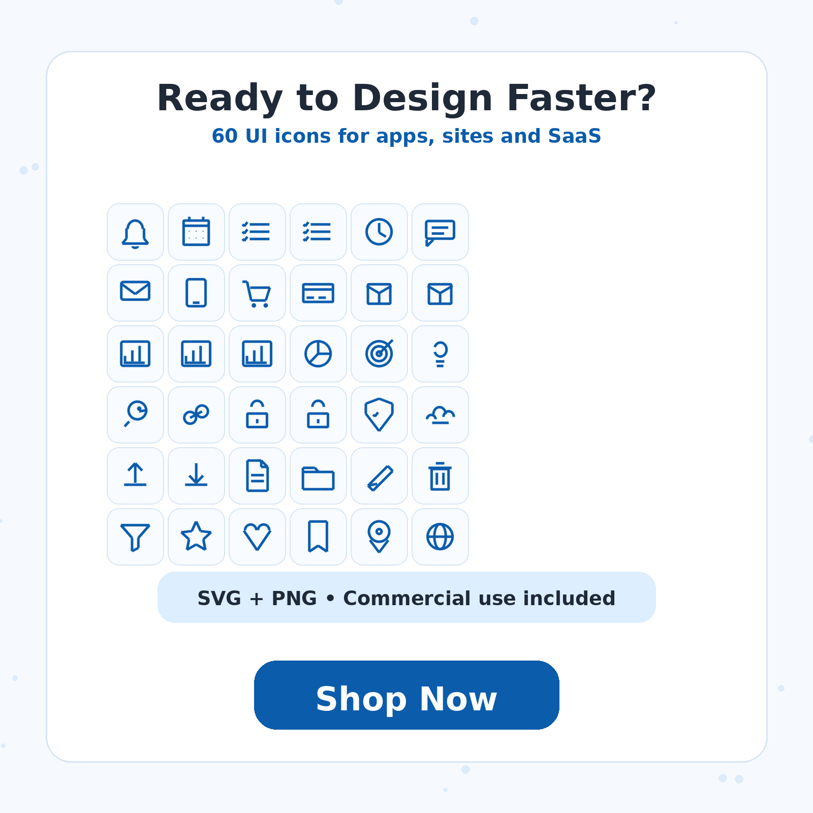 Shop now call to action for RENEOS UI Icon Pack